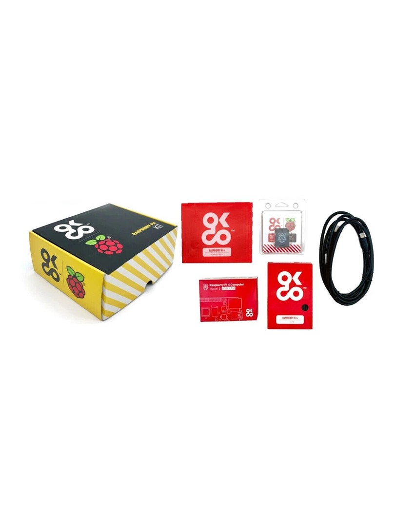 OKdo Raspberry Pi 4 8GB Basic Kit with Universal Power Supply