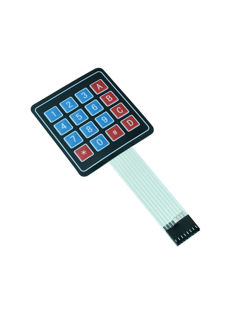 ProRock Keypad 4x4 Matrix 16-Klawiszy Arduino Kompatybilny Samoprzylepny