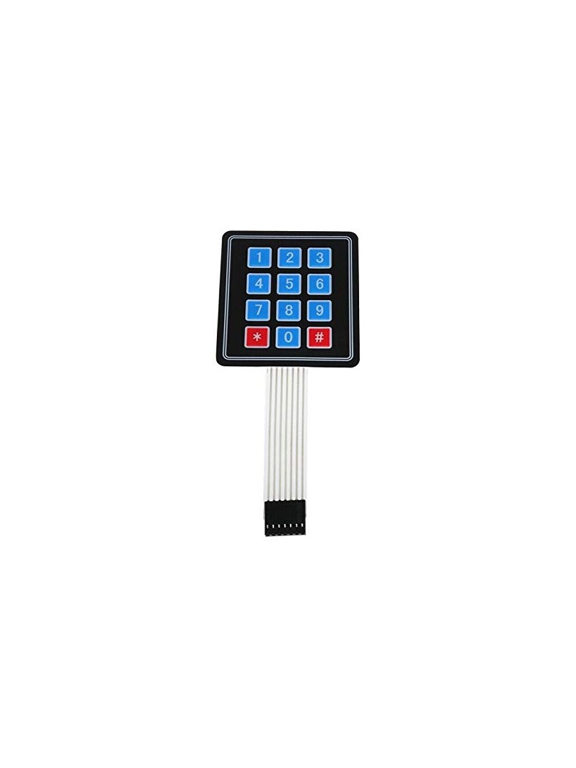 ProRock Keypad 4x3 Matrix 12-Key Arduino Self-Adhesive
