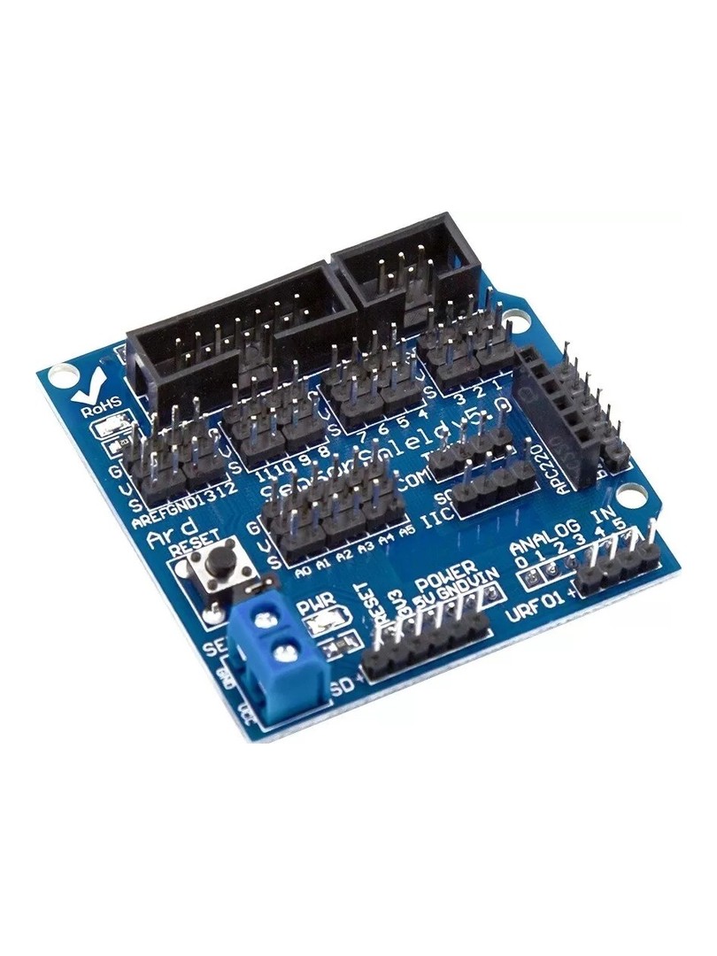 ProRock Sensor Shield Arduino UNO/Mega 3-Pin I/O Layout I2C/UART Interfaces