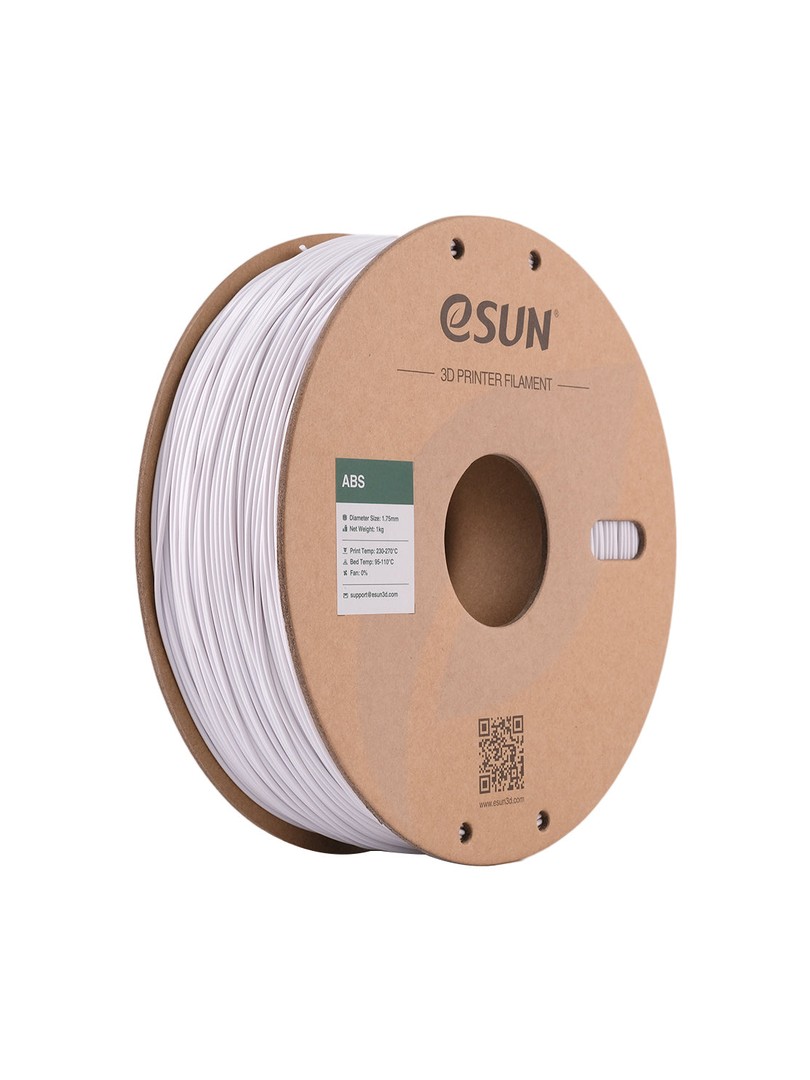 eSUN ABS Filament zimny biały papierowa szpula 1.75mm 1000g