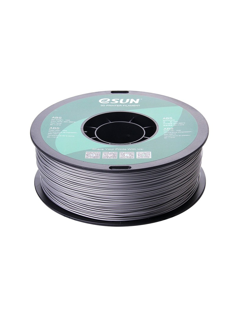 eSUN ABS Filament 1,75mm 1000g srebrny