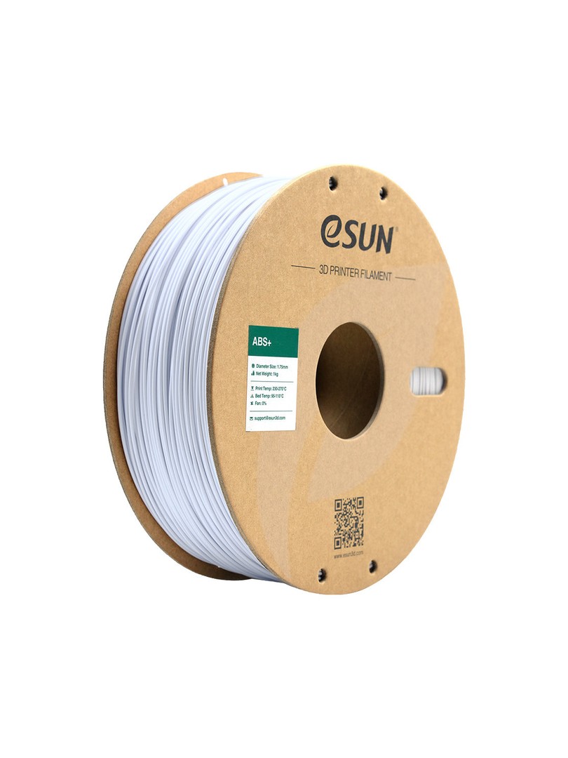 eSUN ABS+ Filament zimny biały papierowa szpula 1.75mm 1000g
