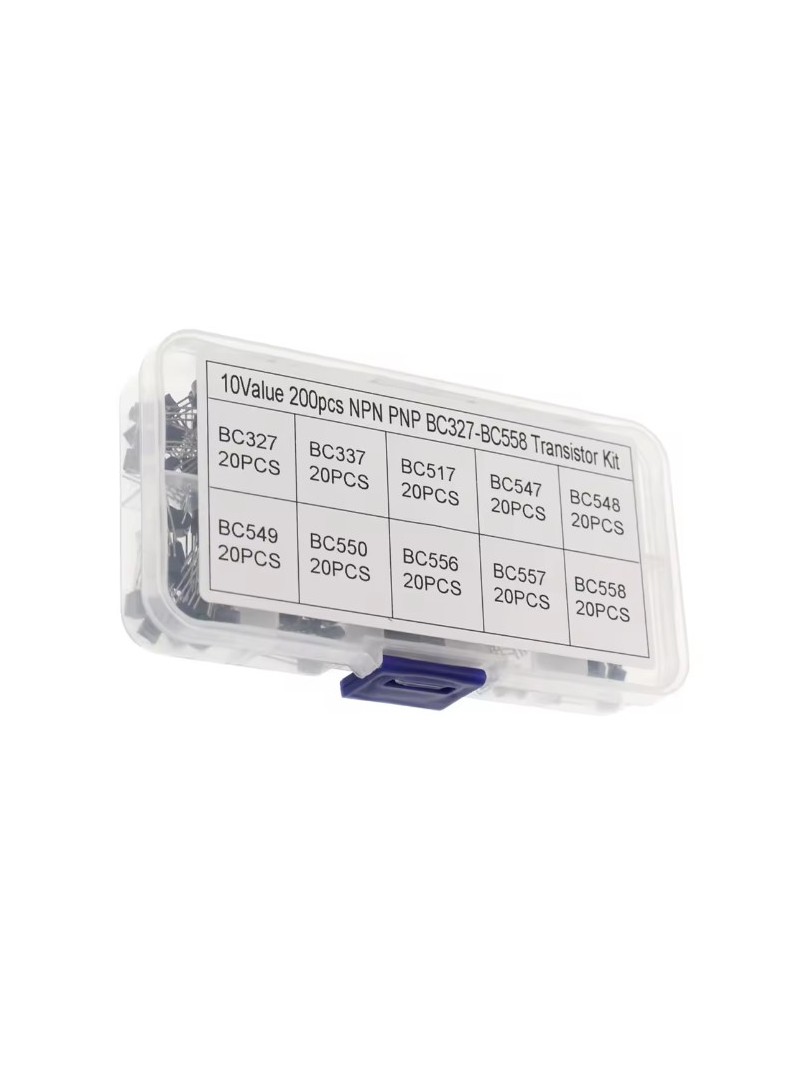 ProRock Transistor Assortment 200PCS BC327 BC337 BC547 BC548 NPN PNP