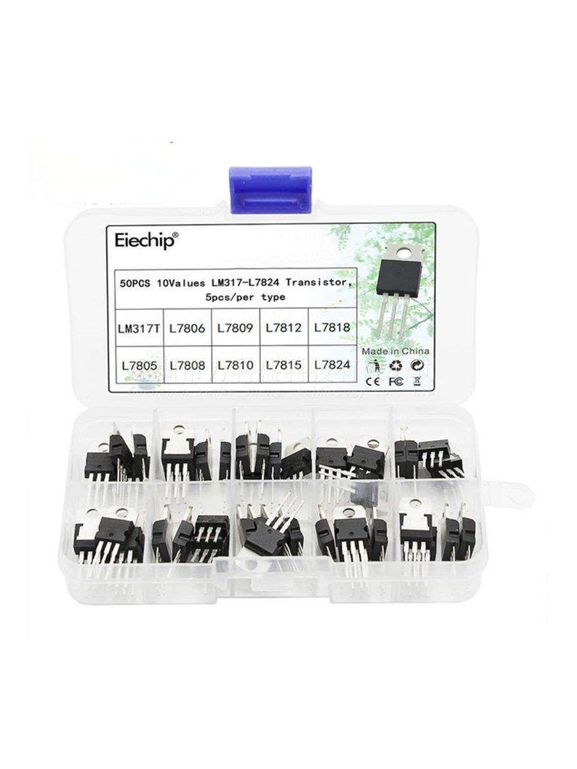 ProRock Regulator Napięcia 50 Komponentów LM317T L7805-L7824 TO-220