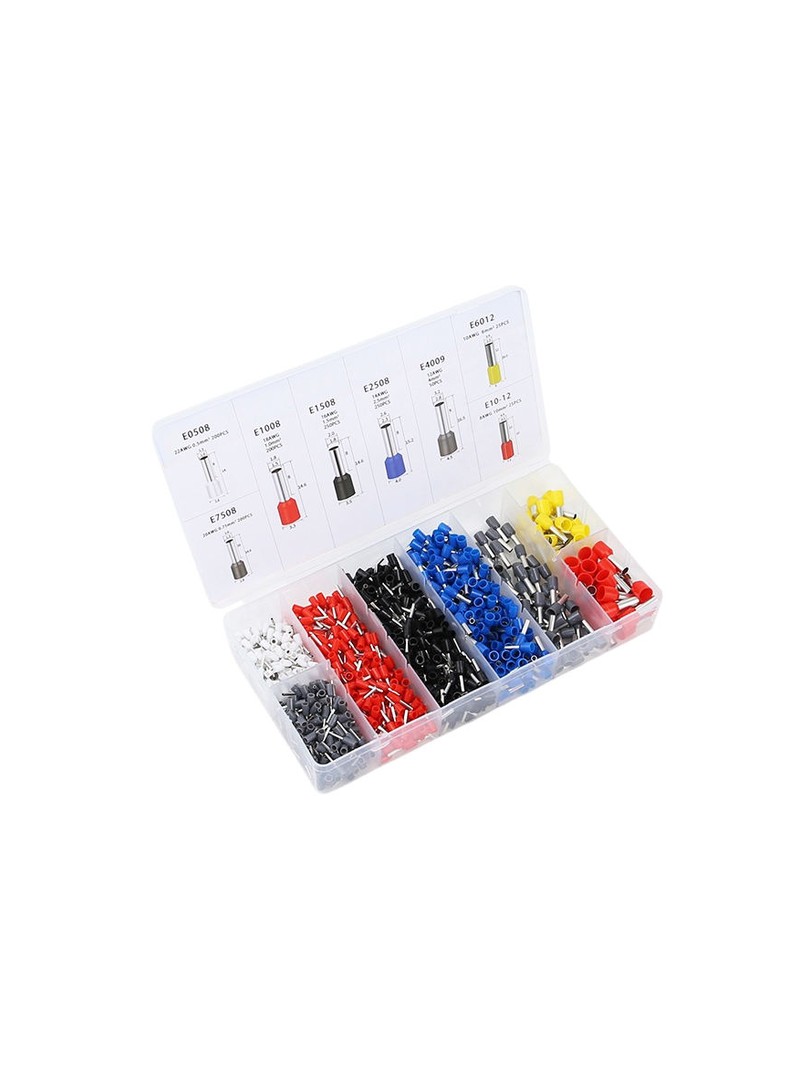 ProRock Crimping Terminal Assortment 1200pcs E0508-E10-12