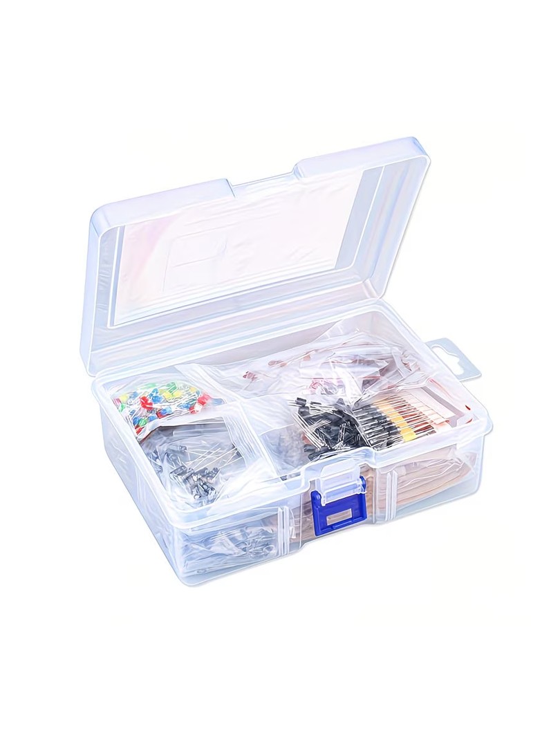 ProRock Komponenty Elektroniczne 1400PCS 6 Typów Plastikowa Pudełko