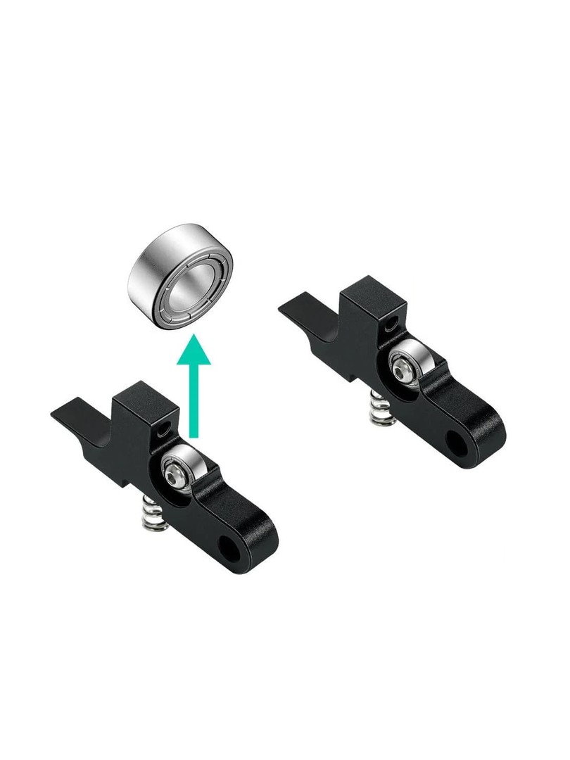 2PCS Metal Extruder Idler Arm Black