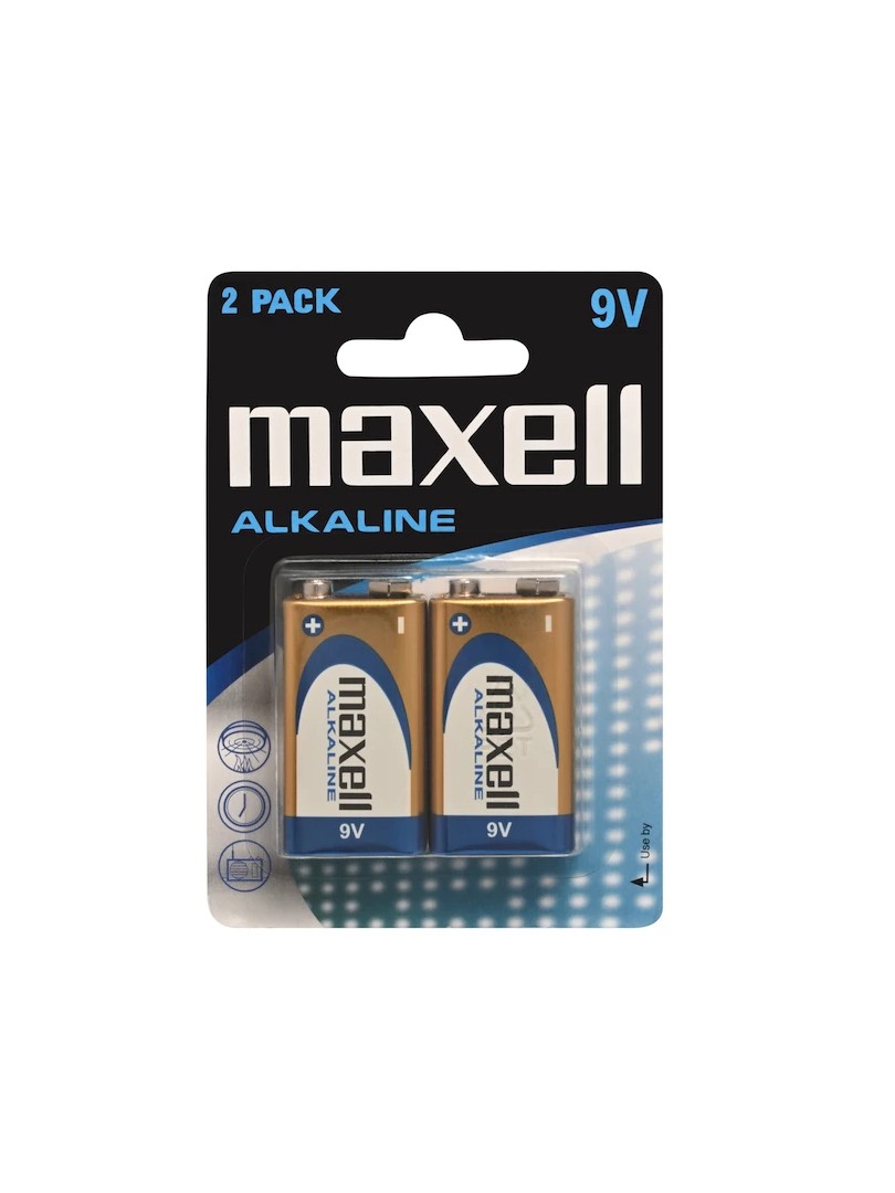 Maxell Baterie alkaliczne 6LR61 9V Blister 2 szt