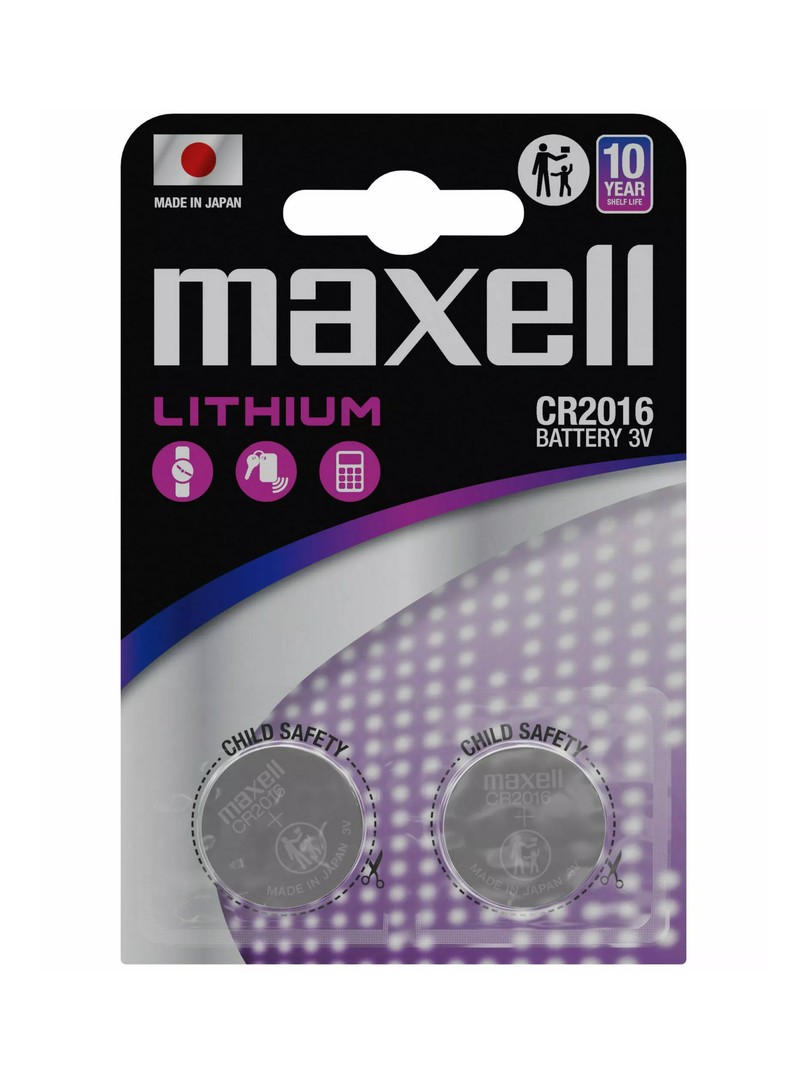 Maxell Bateria litowa CR2016 Blister 2 szt