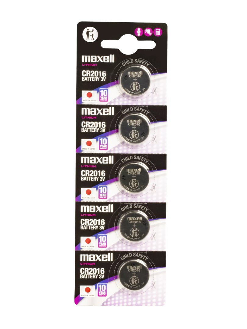 Maxell Bateria litowa pastylkowa CR2016 HOLOGRAM Blister 5 szt