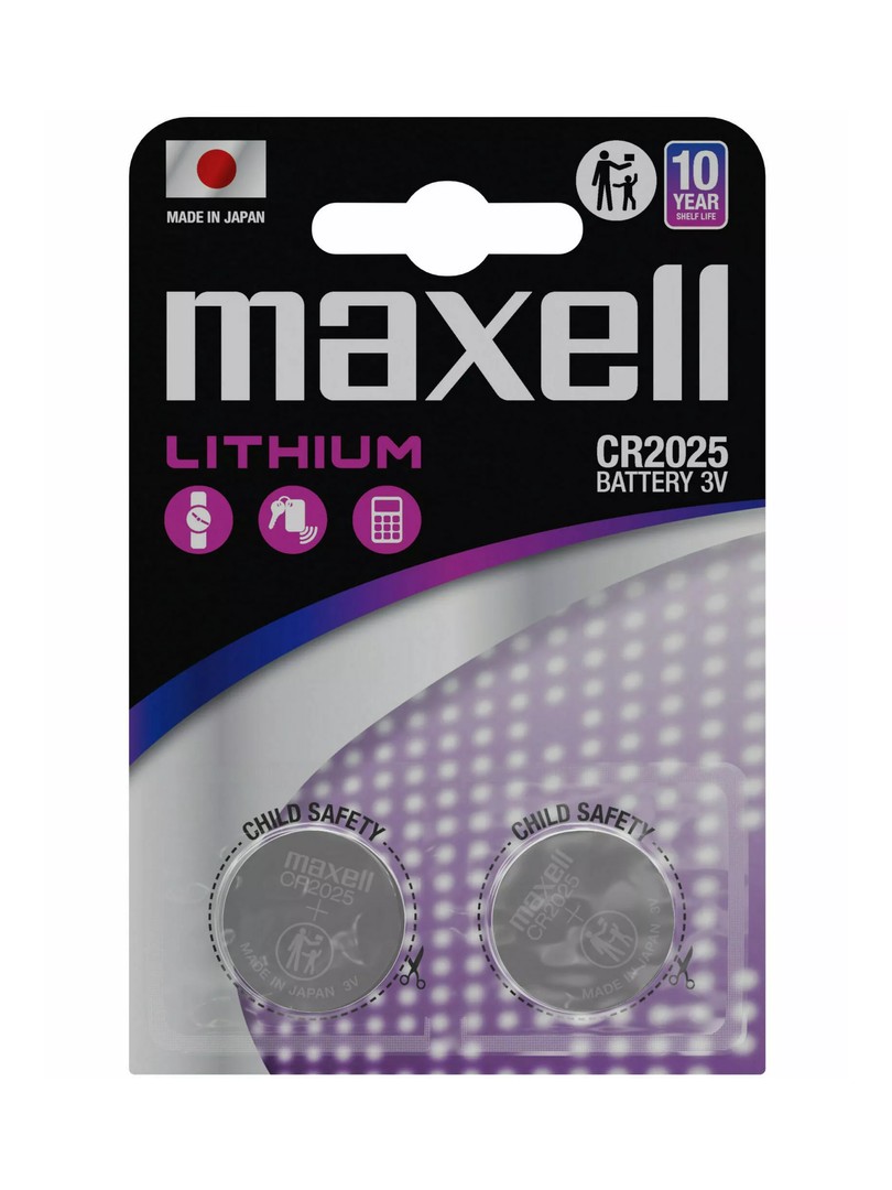 Maxell Bateria litowa CR2025 Blister 2 szt