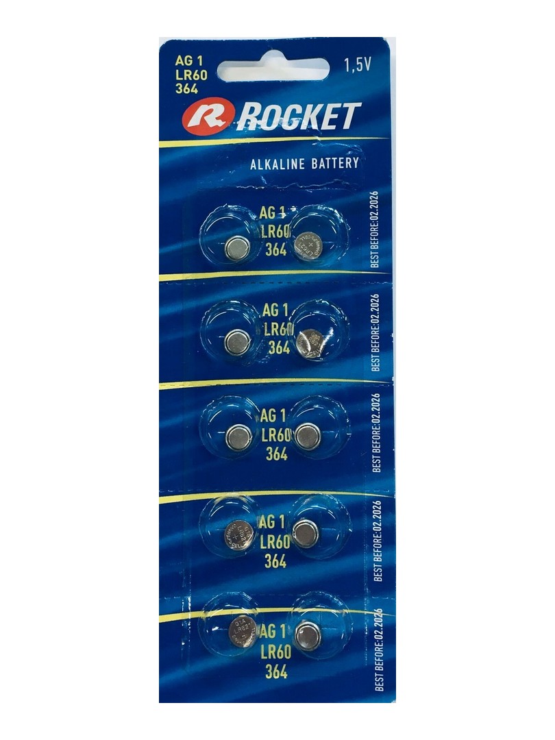 Rocket Baterie alkaliczne G1 LR60/364/ Blister 10 szt