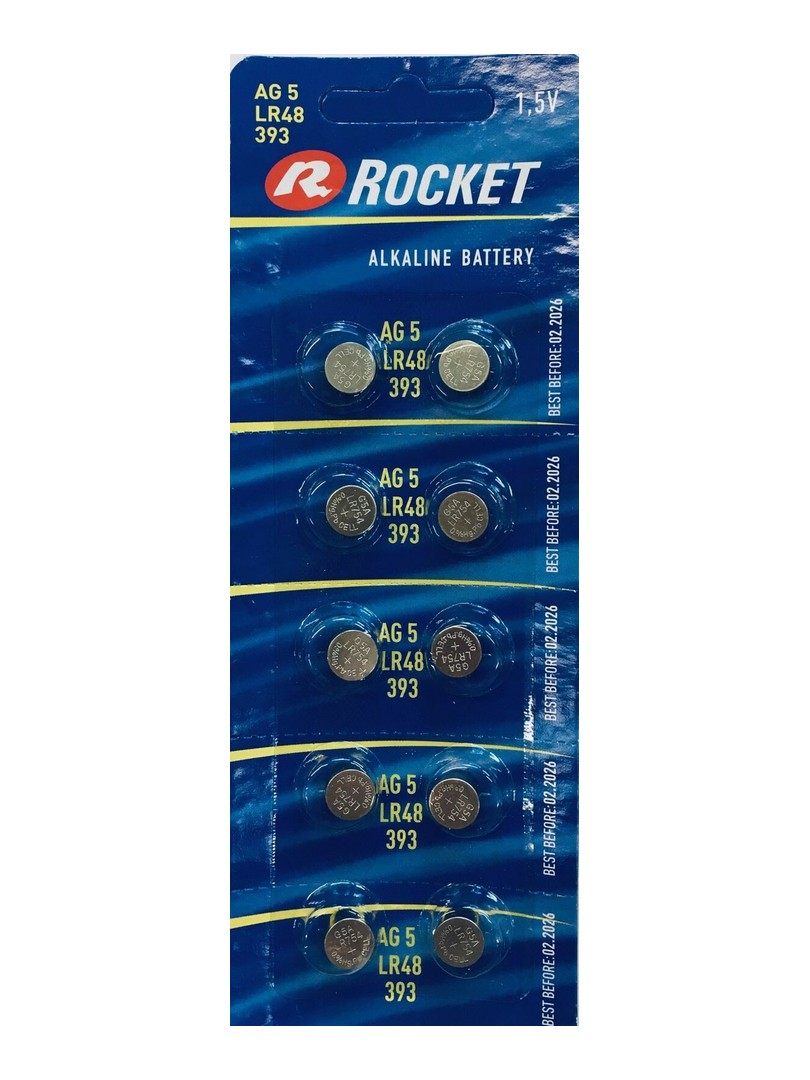 Rocket Baterie alkaliczne G5 LR48/393/ Blister 10 szt