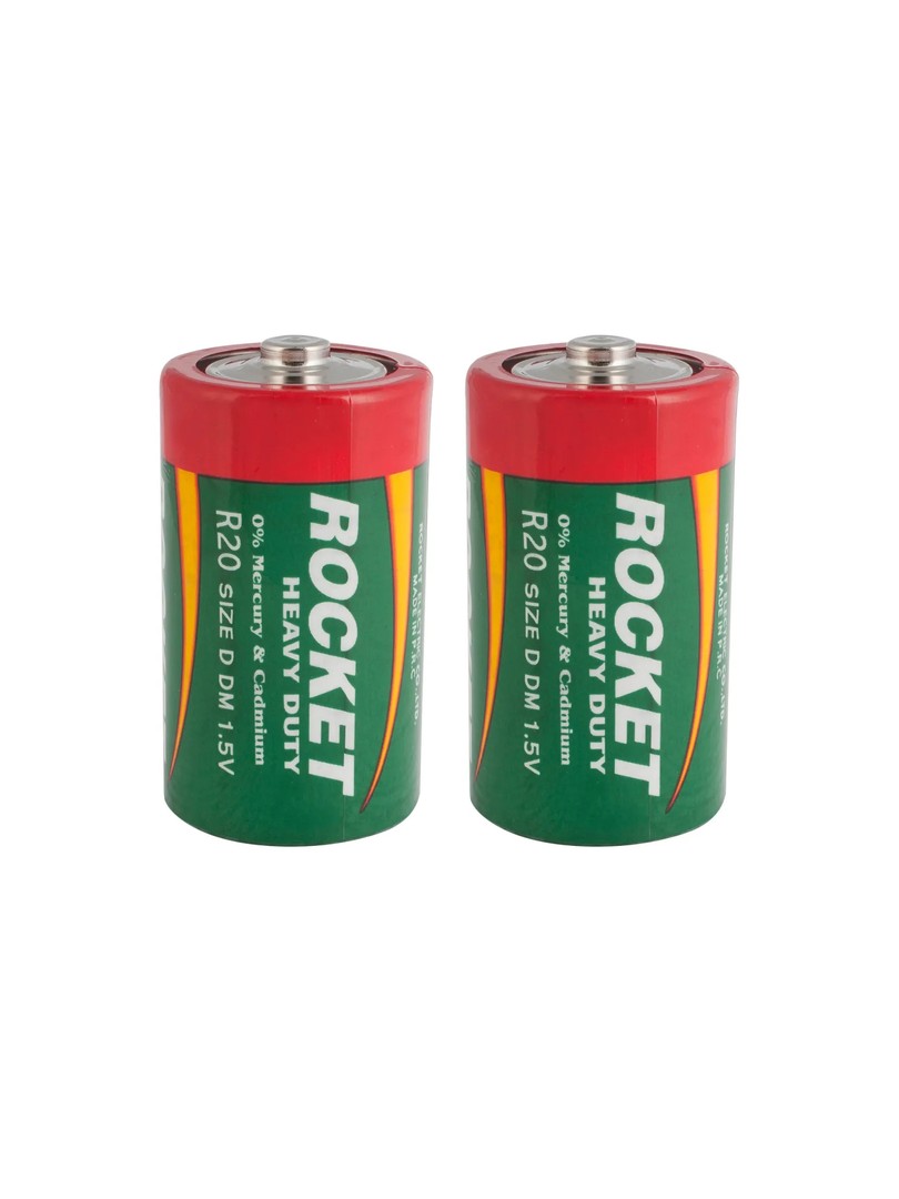 Rocket Baterie cynkowo-węglowe R20 D Zinc-carbon Shrink 2 szt