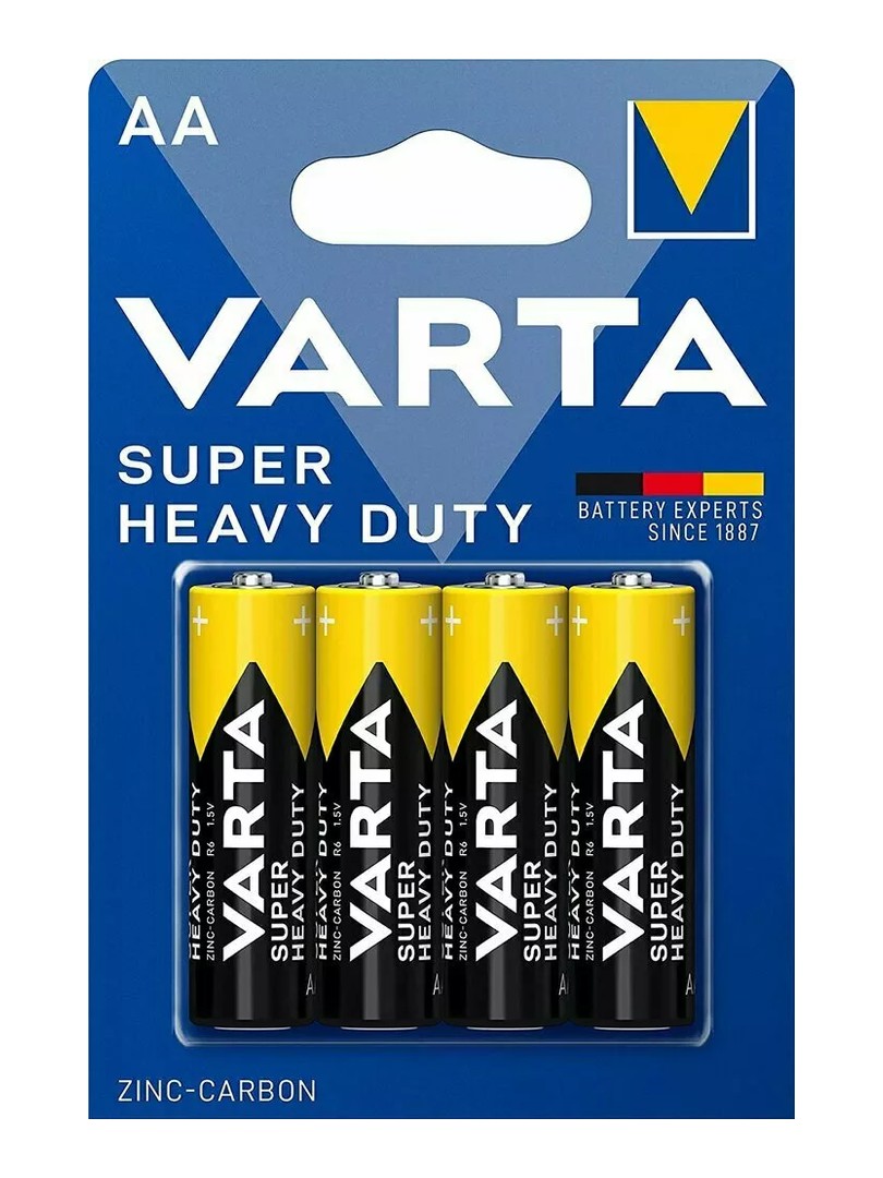 Varta Baterie cynkowo-węglowe R6 AA Super Heavy Duty Zinc-carbon Blister 4 szt