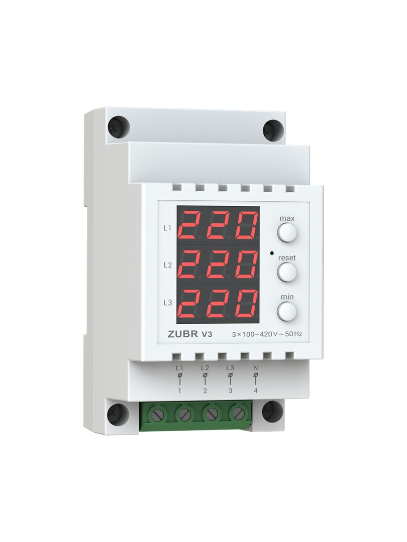 ZUBR V3 cyfrowy woltomierz trójfazowy