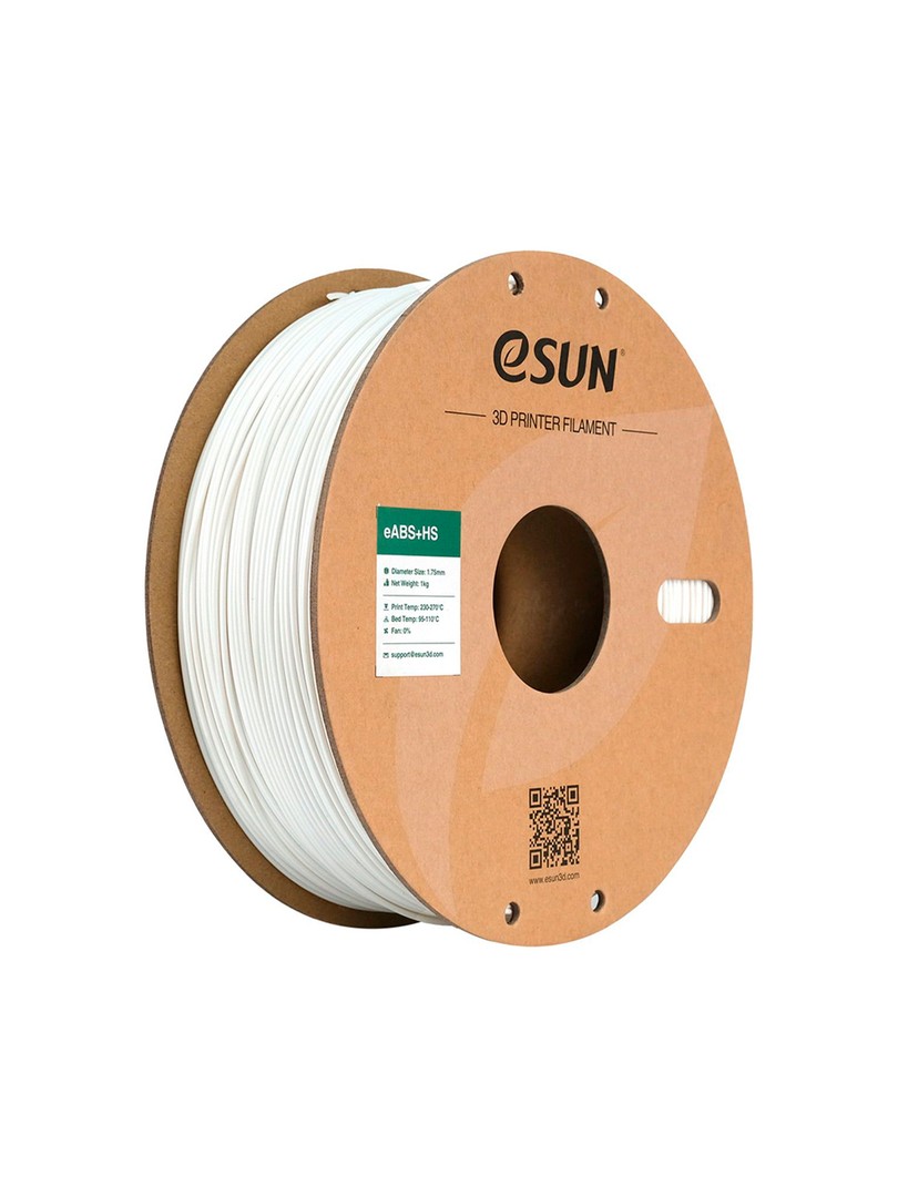 eSUN ABS+HS Filament biały 1.75mm 1000g papierowa szpula
