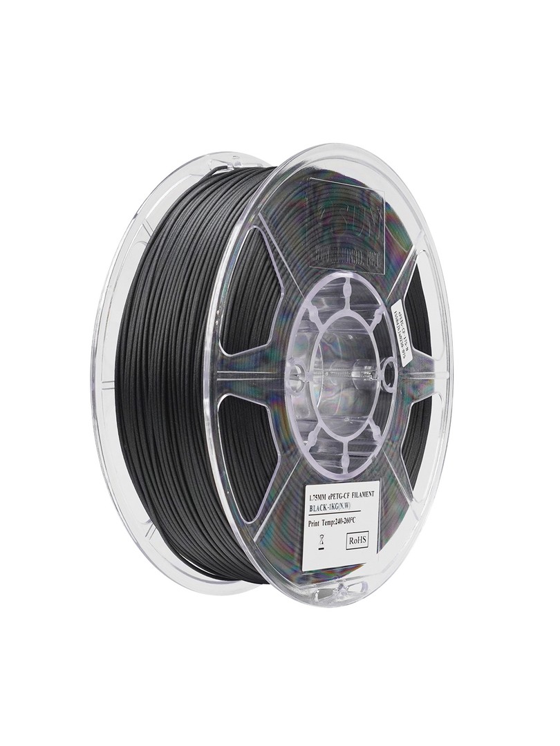 eSUN PETG-CF Filament czarny 1.75mm 1000g
