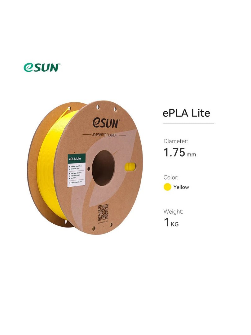 eSUN PLA-Lite Filament 1.75mm 1000g Yellow Żółty