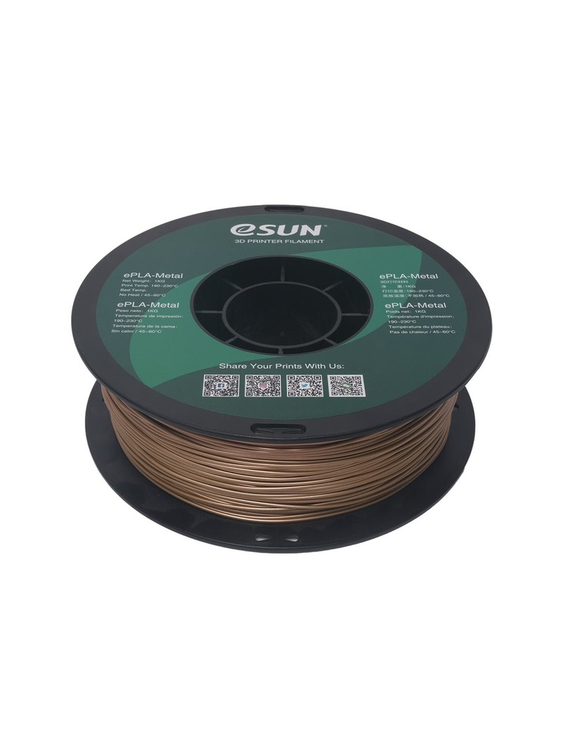 eSUN PLA-Metal Filament 1,75mm 1000g antyczny mosiądz