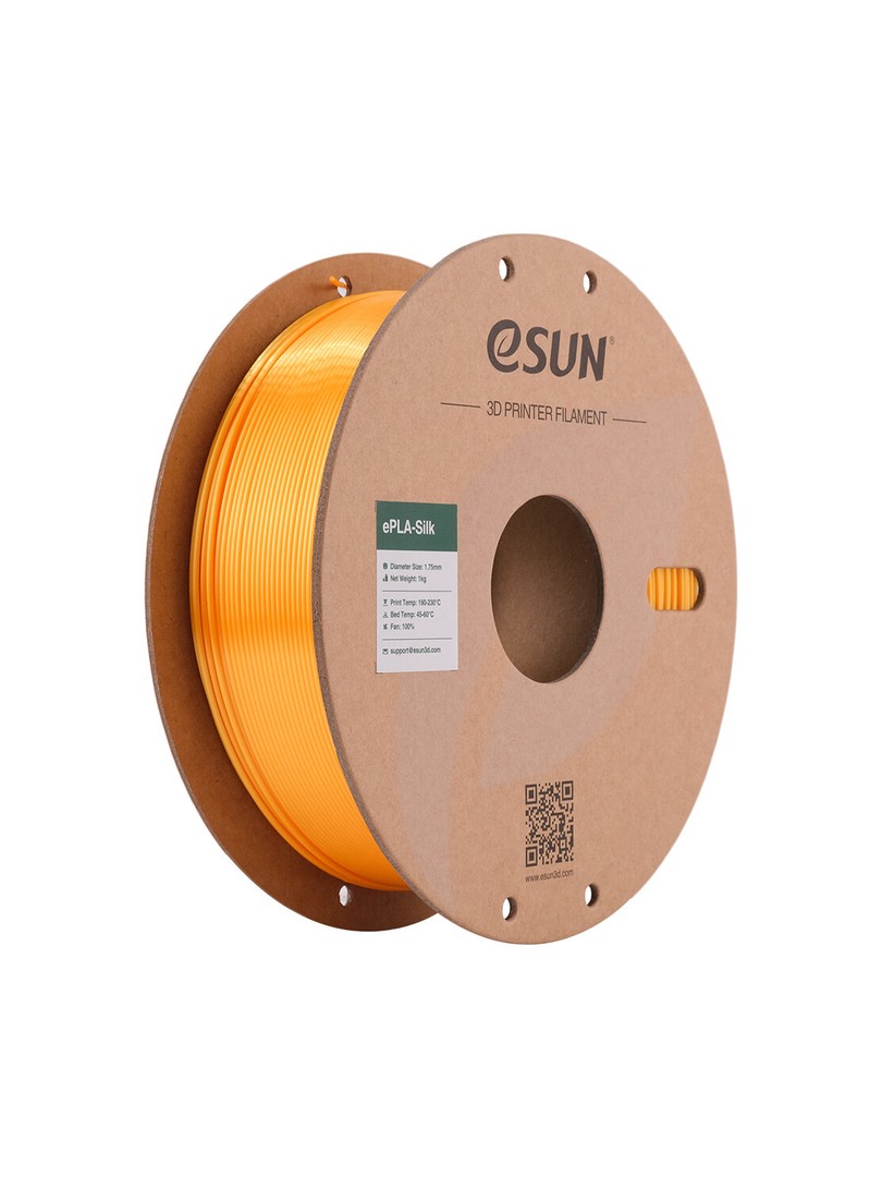 eSUN Silk-PLA Filament ciemnożółty 1.75mm 1000g papierowa szpula