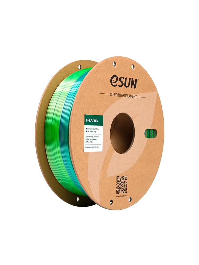 eSUN Silk-PLA Filament Forest zielony 1.75mm 1000g papierowa szpula