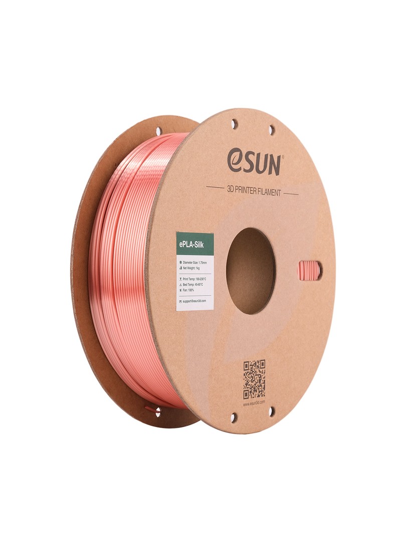 eSUN Silk-PLA Filament różowe złoto 1.75mm 1000g papierowa szpula