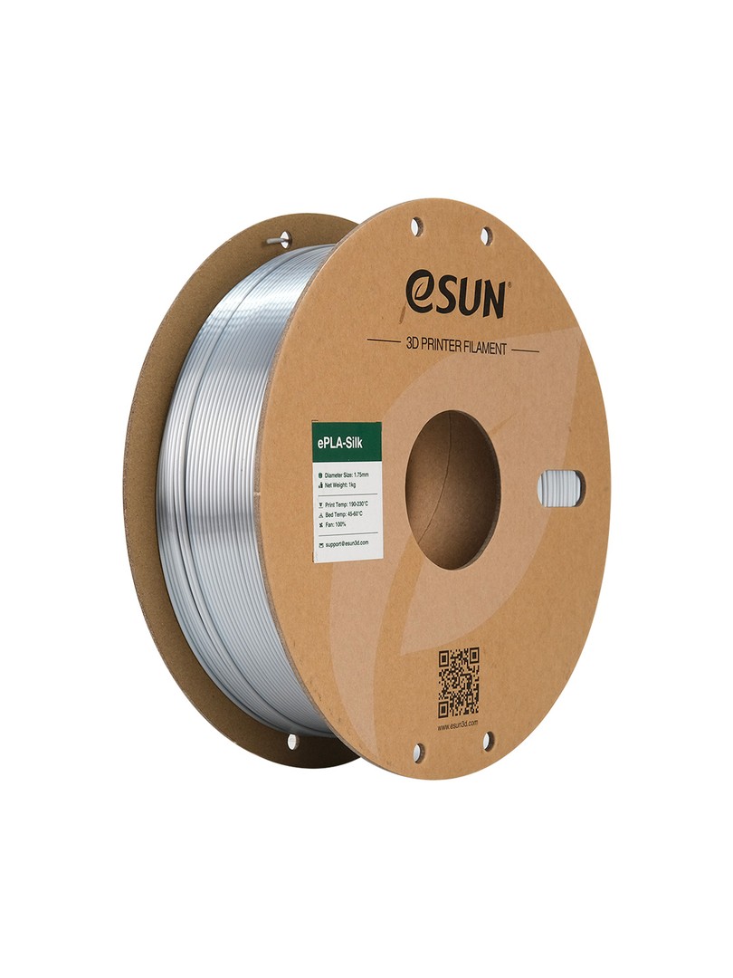 eSUN Silk-PLA Filament srebrny 1.75mm 1000g papierowa szpula