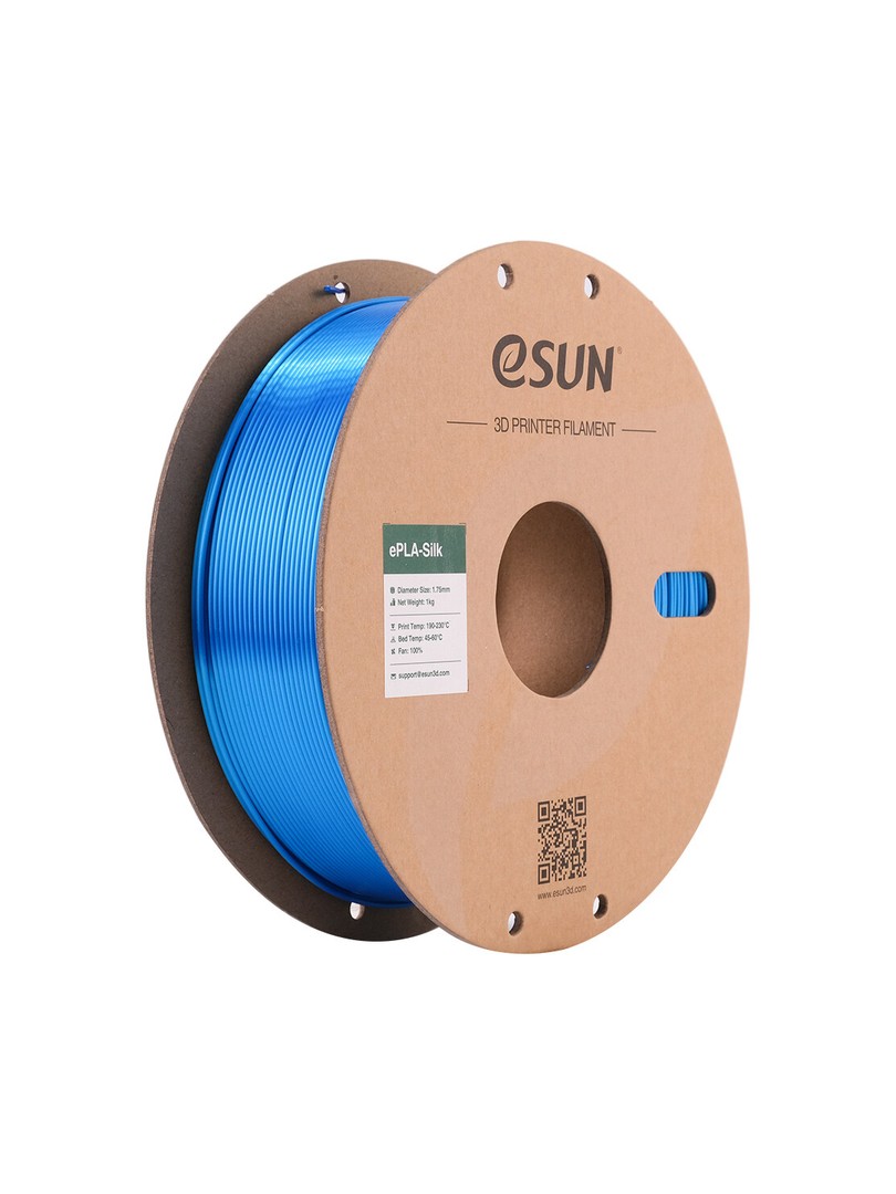 eSUN Silk-PLA Filament niebieski 1.75mm 1000g papierowa szpula