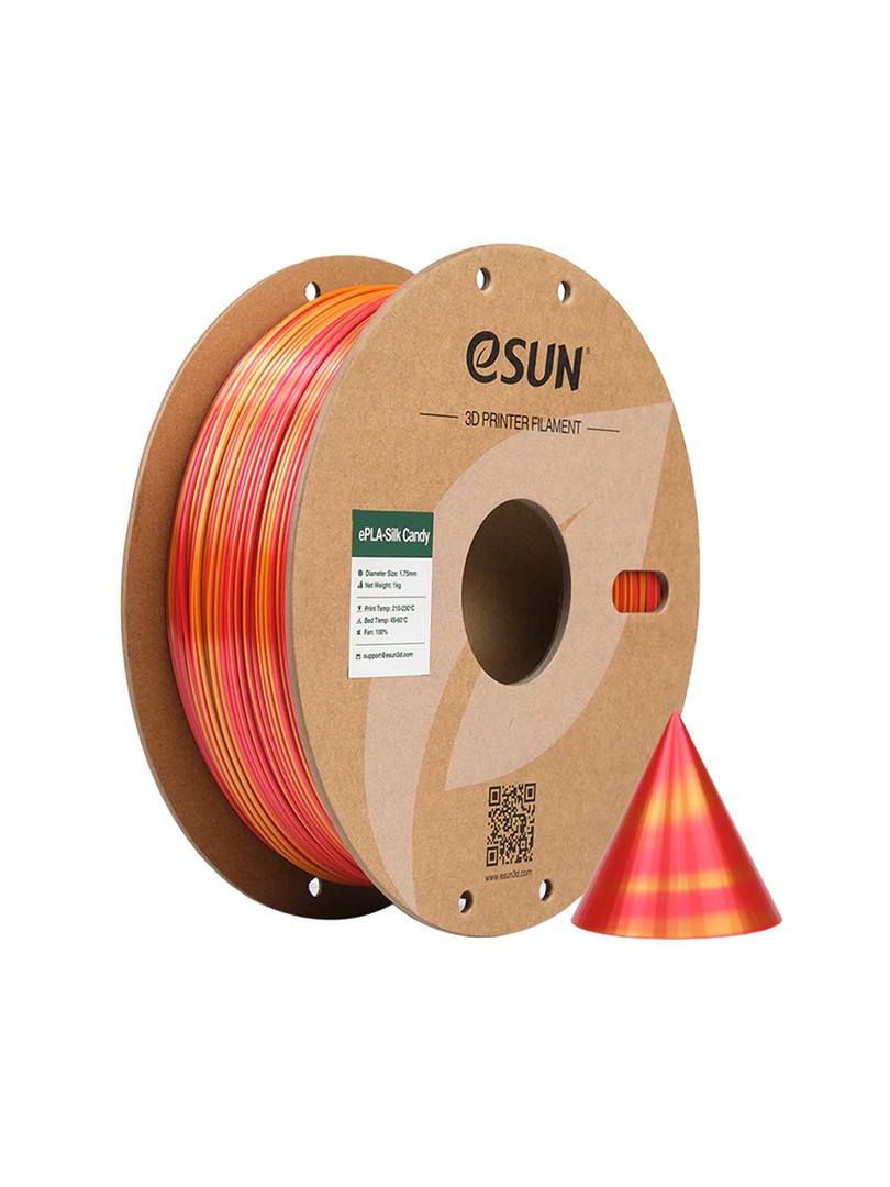 eSUN PLA-Silk Candy Filament czerwono złoty 1.75mm 1000g papierowa szpula