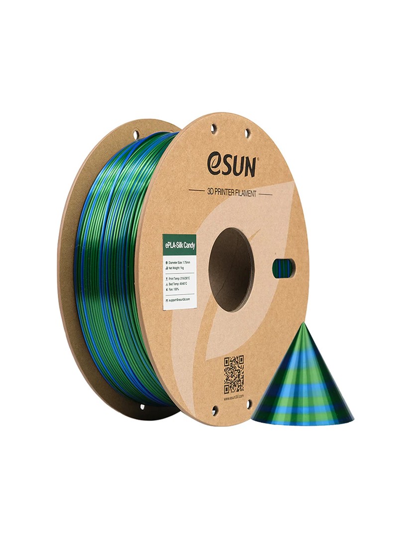 eSUN PLA-Silk Candy Filament niebiesko zielony 1.75mm 1000g papierowa szpula