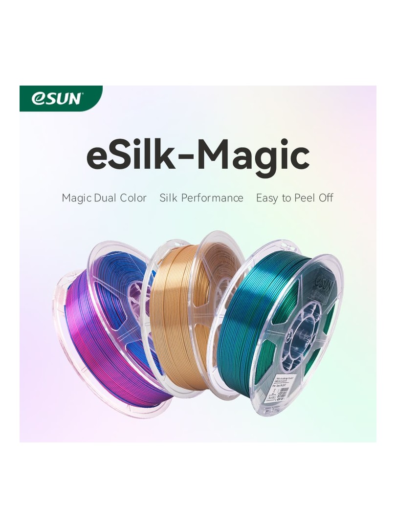 eSUN PLA-Silk Magic niebiesko srebrny 1.75mm 1000g papierowa szpula