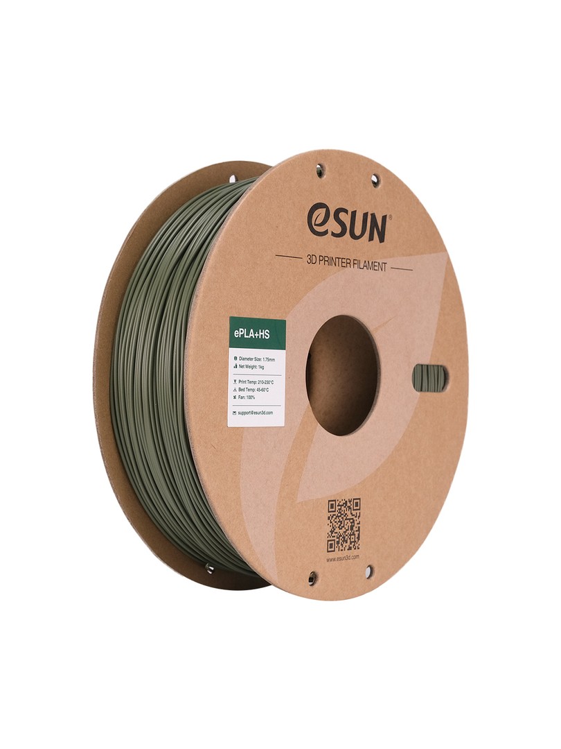 eSUN PLA+HS Filament 1.75mm 1000g Olive Green Zielony