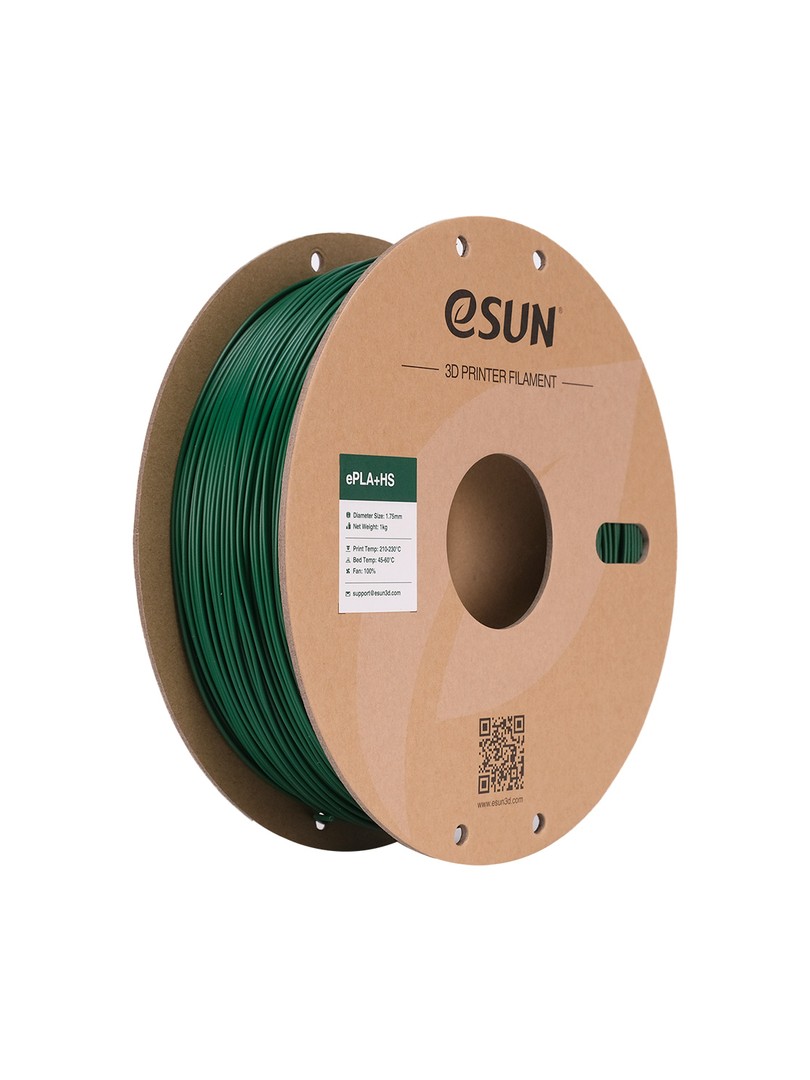 eSUN PLA+HS Filament sosnowy zielony 1.75mm 1000g papierowa szpula