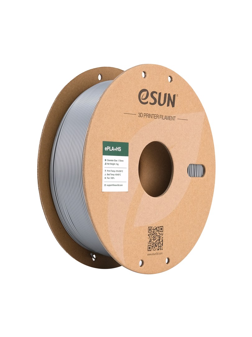 eSUN PLA+HS Filament srebrny 1.75mm 1000g papierowa szpula