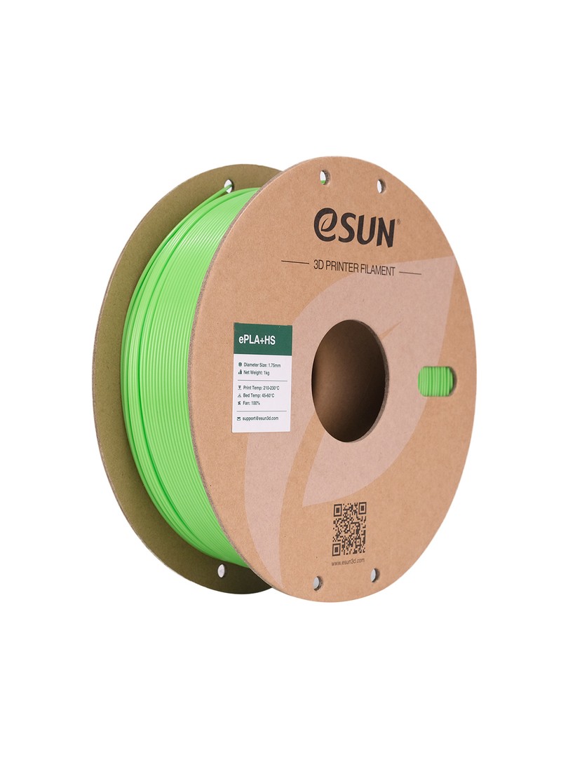 eSUN PLA+HS Filament groszkowy zielony 1.75mm 1000g papierowa szpula