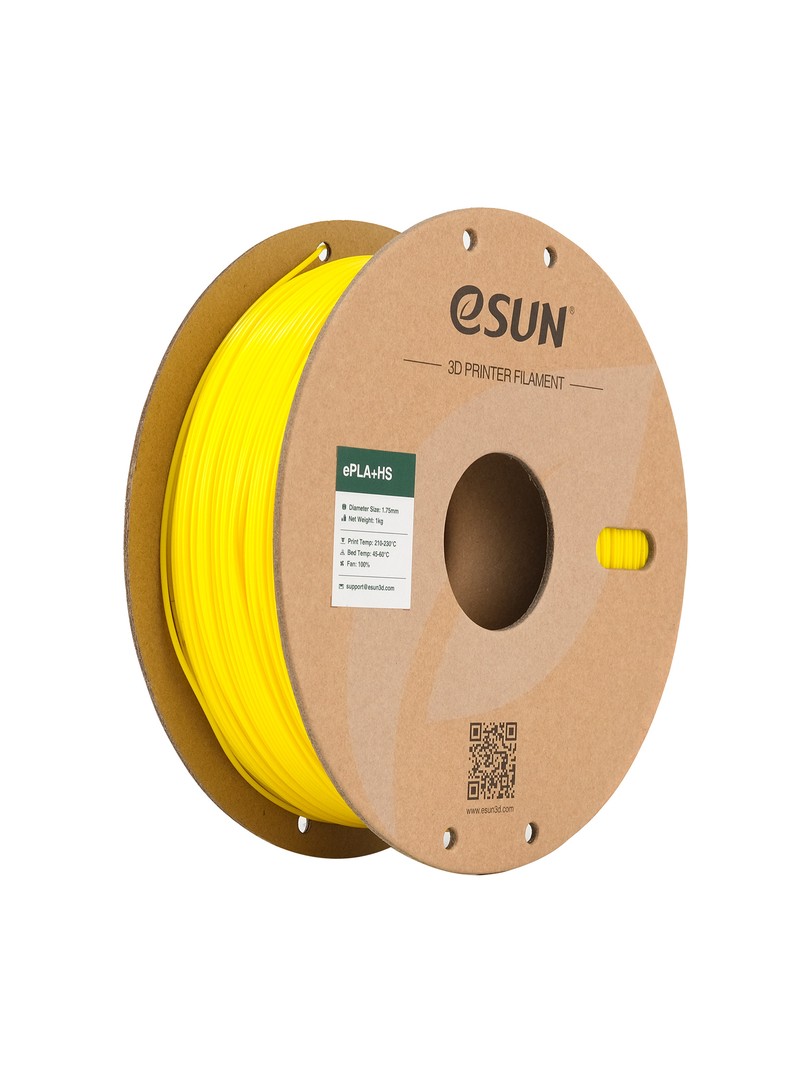 eSUN PLA+HS Filament żółty 1.75mm 1000g papierowa szpula