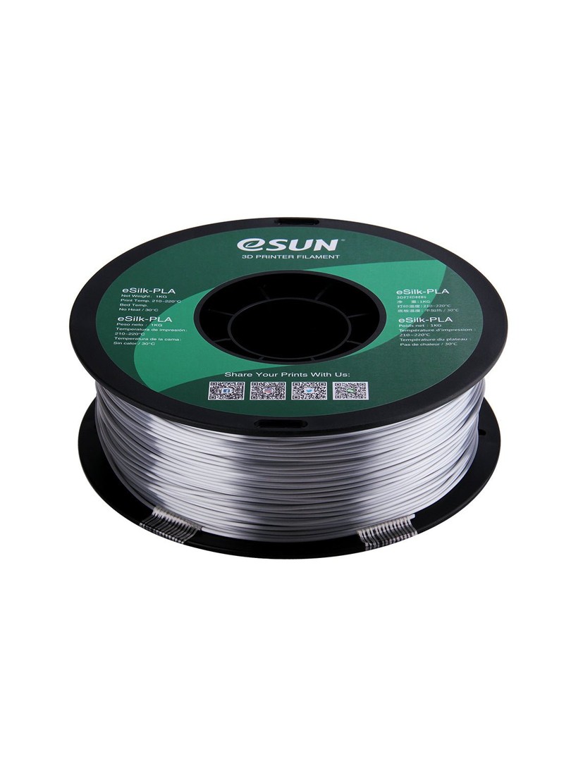eSUN PLA-Silk Filament 1,75mm 1000g srebrny