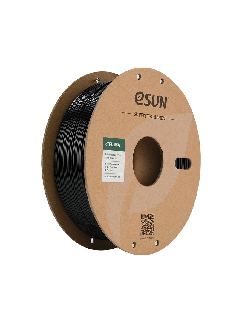 eSUN TPU-95A Filament czarny 1.75mm 1000g papierowa szpula