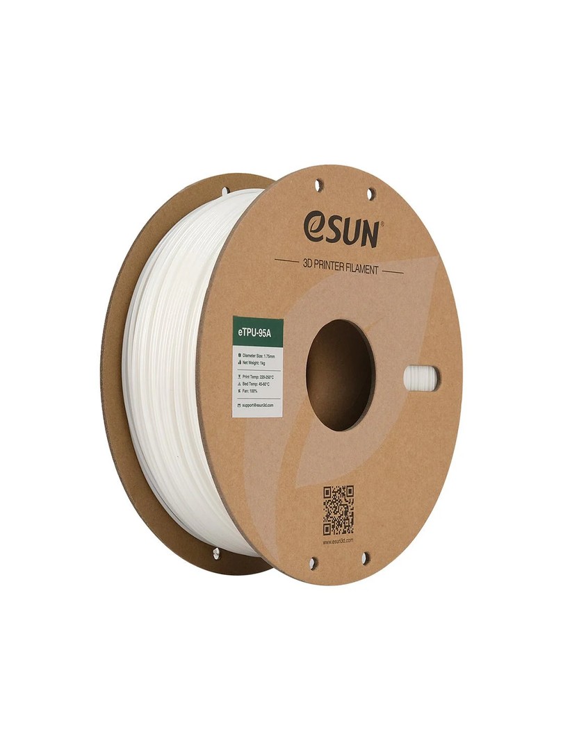 eSUN TPU-95A Filament biały 1.75mm 1000g papierowa szpula
