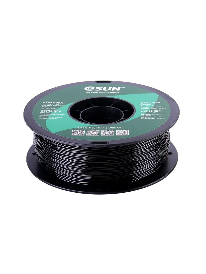 eSUN TPU-95A Filament 1,75mm 1000g czarny