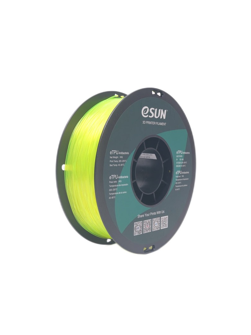 eSUN TPU-Antibacteria Filament 1,75mm 1000g fluorescencyjny żółty
