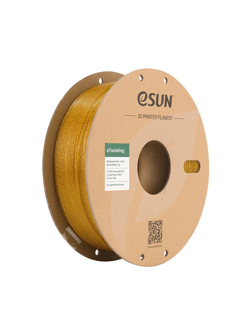 eSUN Twinkling PLA Filament złoty 1,75mm 1000g papierowa szpula