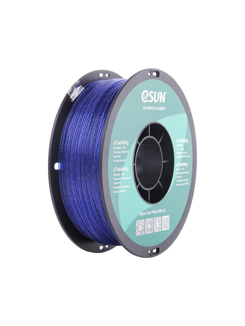 eSUN PLA Twinkling Filament 1,75mm 1000g niebieski