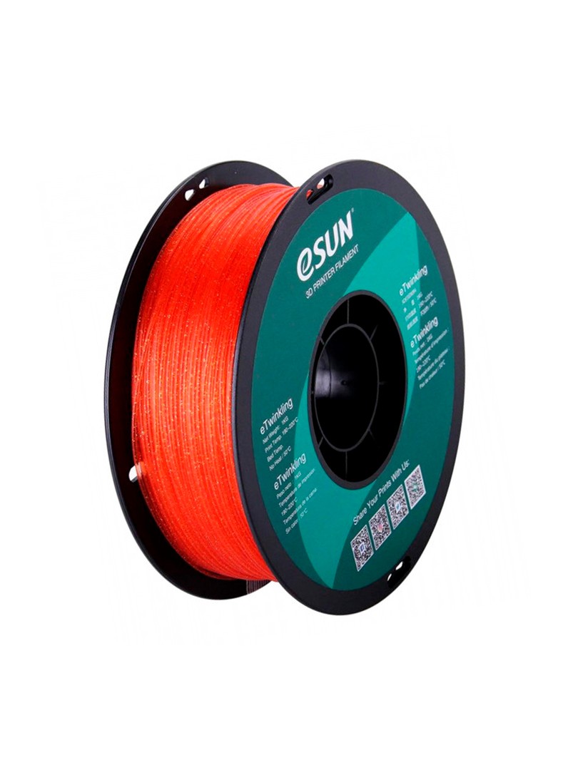 eSUN PLA Twinkling Filament 1,75mm 1000g ciepły pomarańczowy