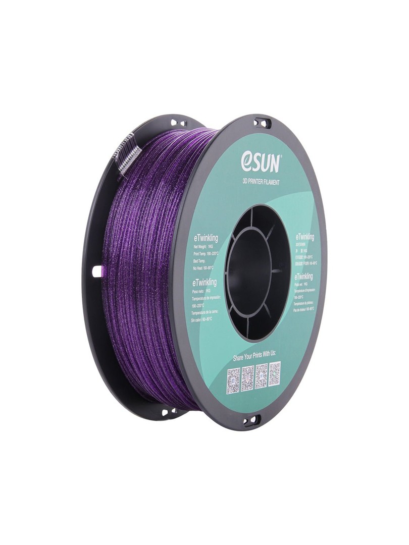 eSUN PLA Twinkling Filament 1,75mm 1000g fioletowy