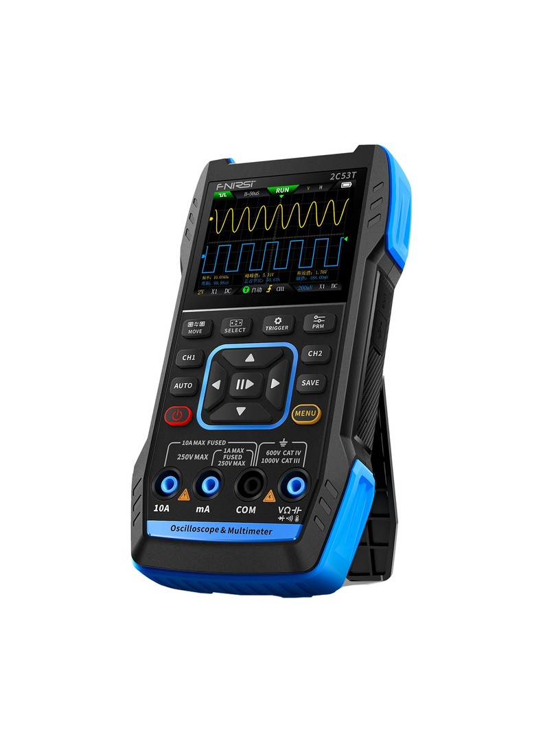 FNIRSI 2C53T Ulepszony oscyloskop 3 w 1 Multimetr Generator sygnału
