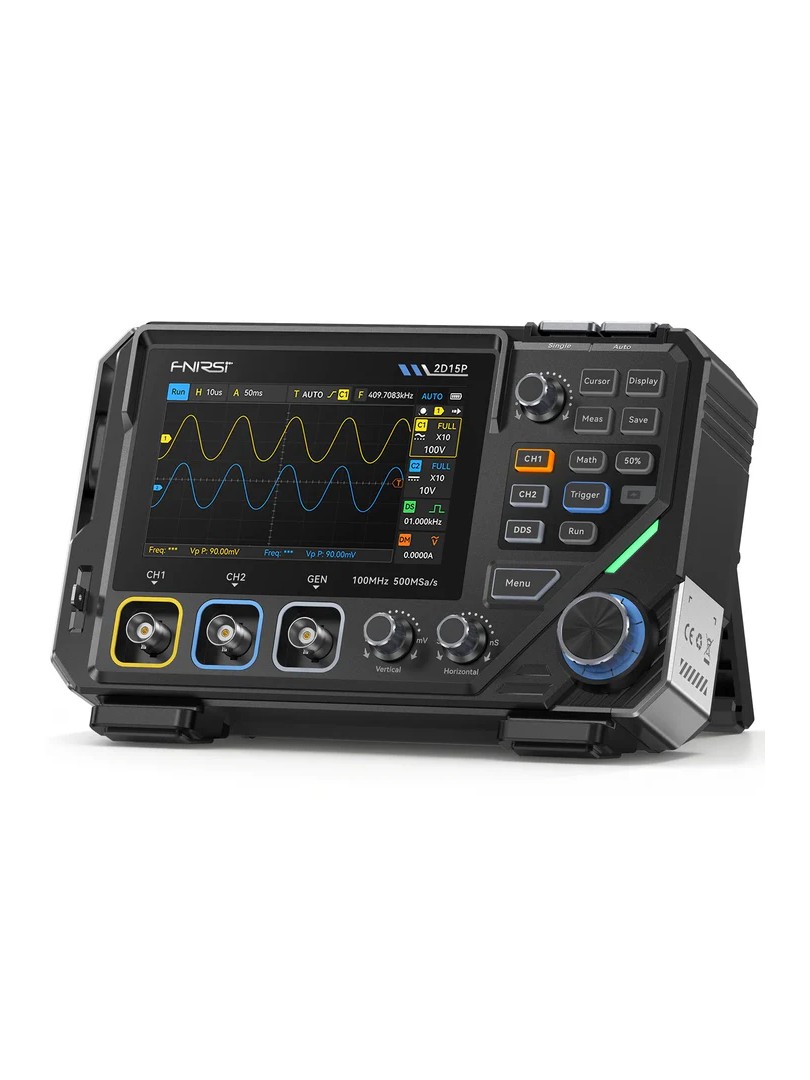 FNIRSI 2D15P 3w1 Oscyloskop 2CH 100MHz, Multimetr, Generator Sygnału DDS