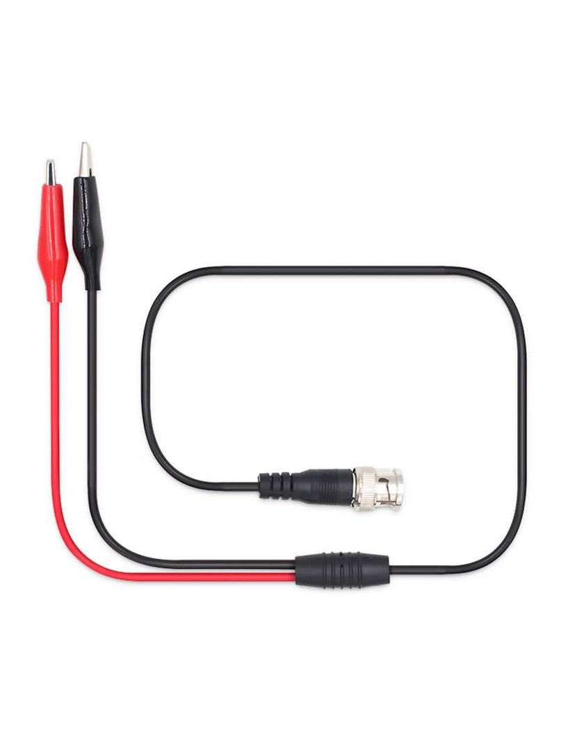 FNIRSI BNC Q9 przewód testowy do oscyloskopu z podwójnymi klamrami (krokodylkami) 54cm